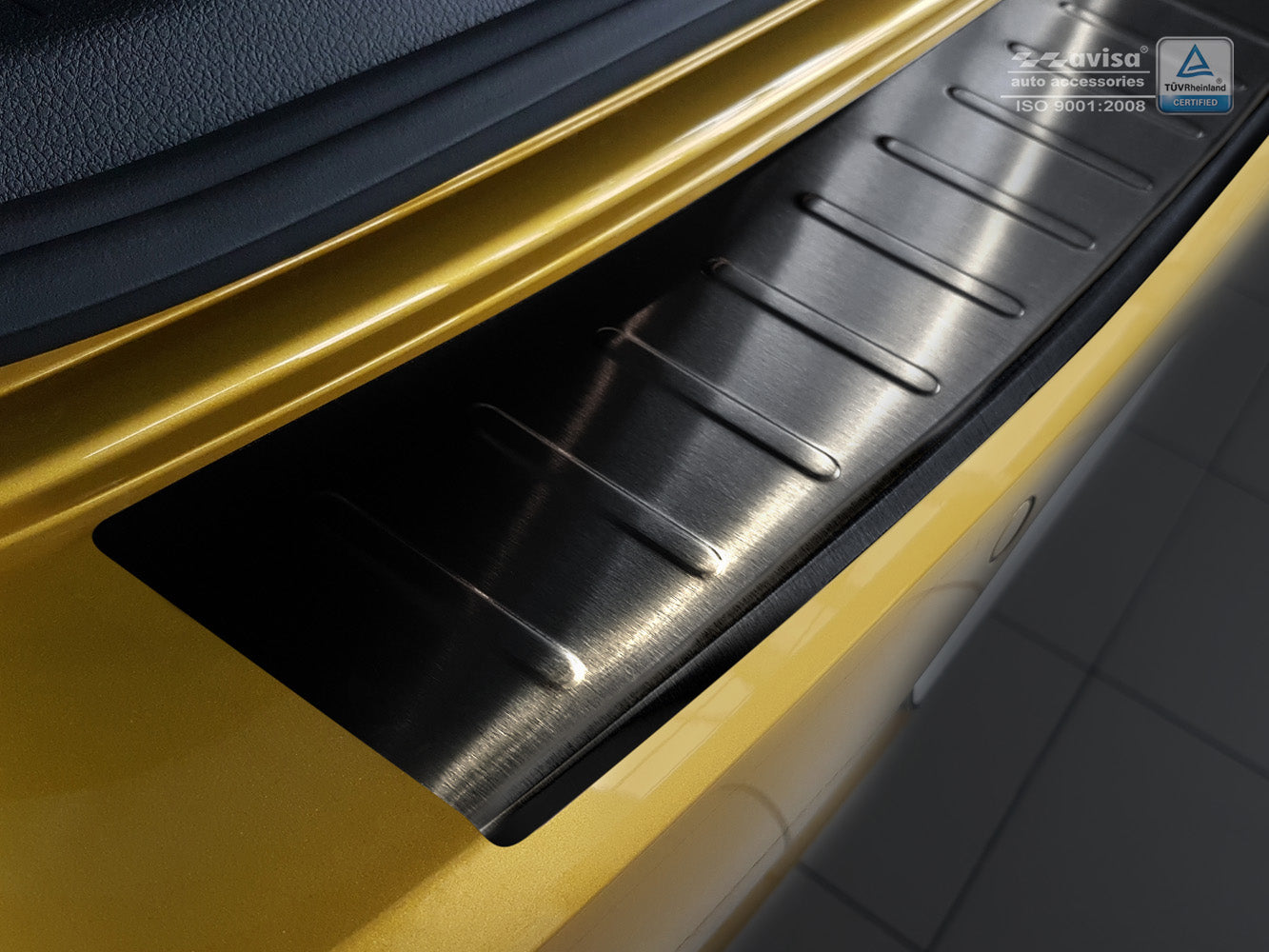 protector de parachoques trasero VW GOLF negro