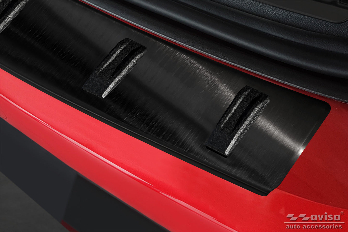 protector de parachoques trasero SEAT LEON (5F) negro