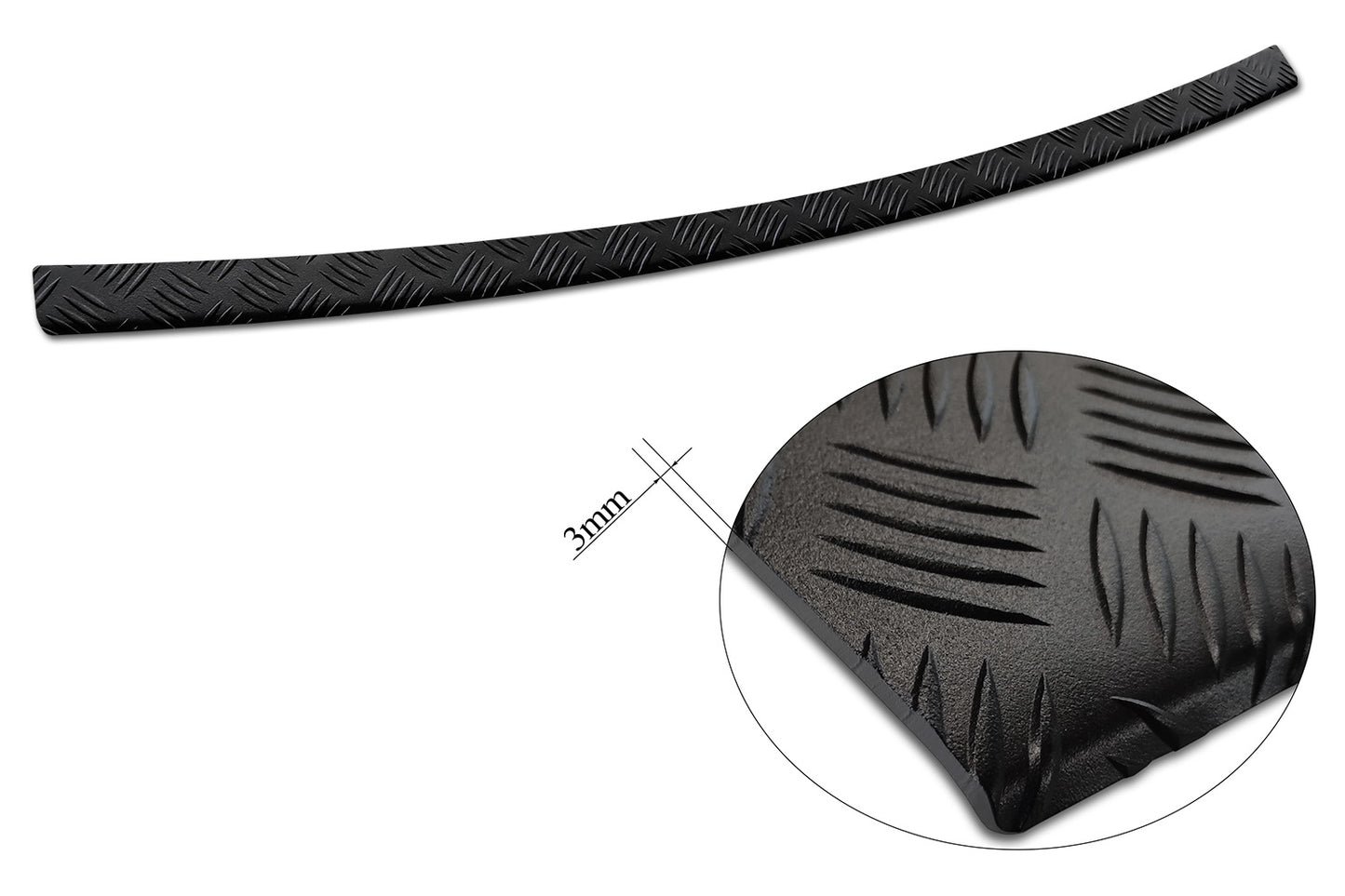 protector de parachoques trasero TOYOTA COROLLA CROSS (XG1TJ) negro alumiinio