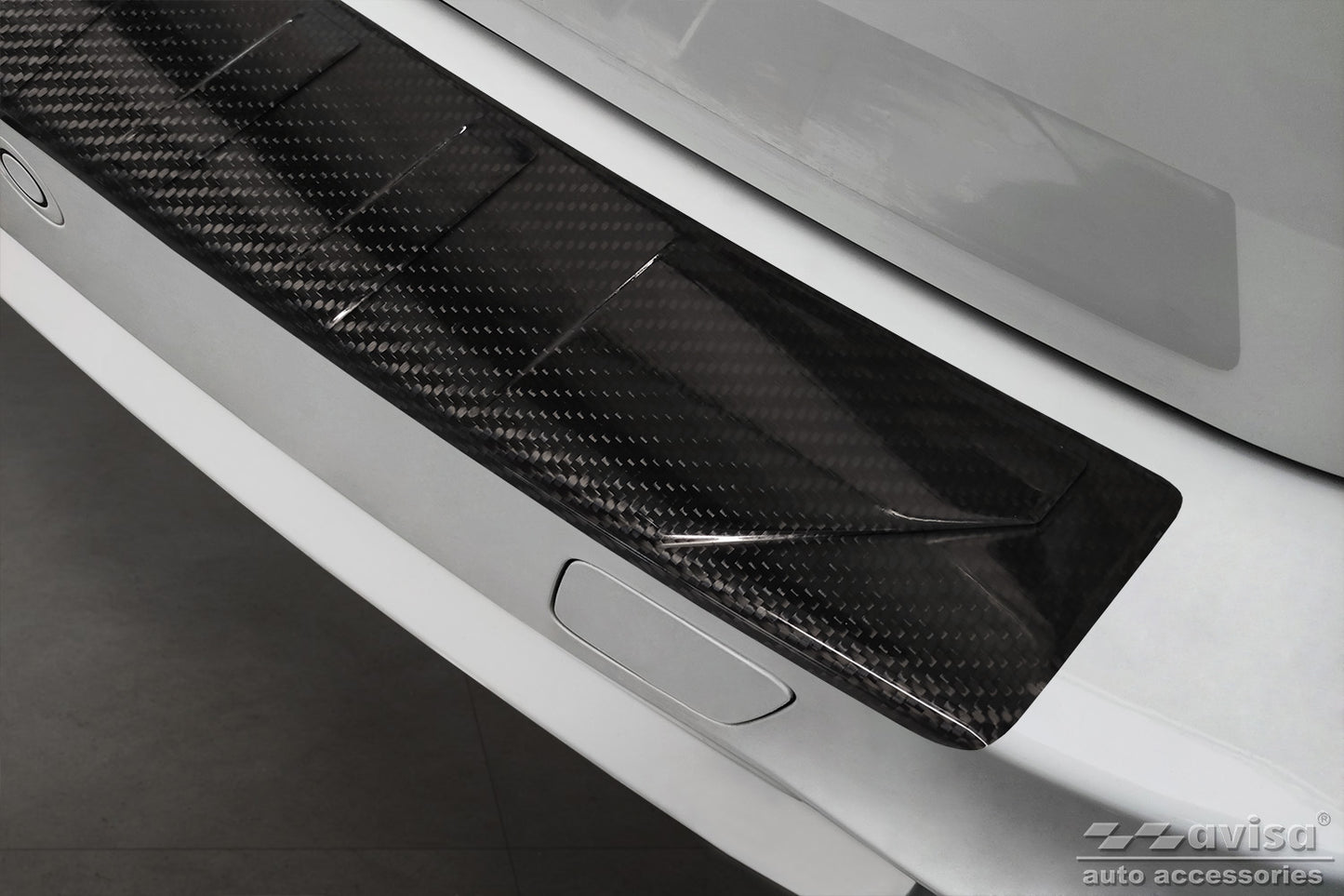 protector de parachoques trasero BMW X5 F15 fibra de carbono