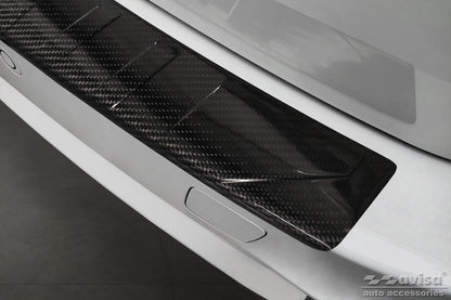 protector de parachoques trasero BMW X5 F15 fibra de carbono