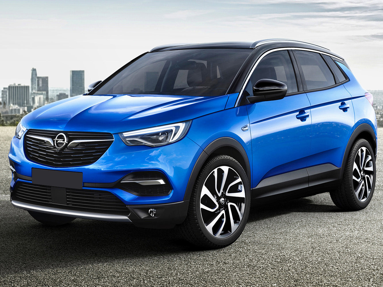 protector de parachoques trasero OPEL GRANDLAND X Hybrid negro