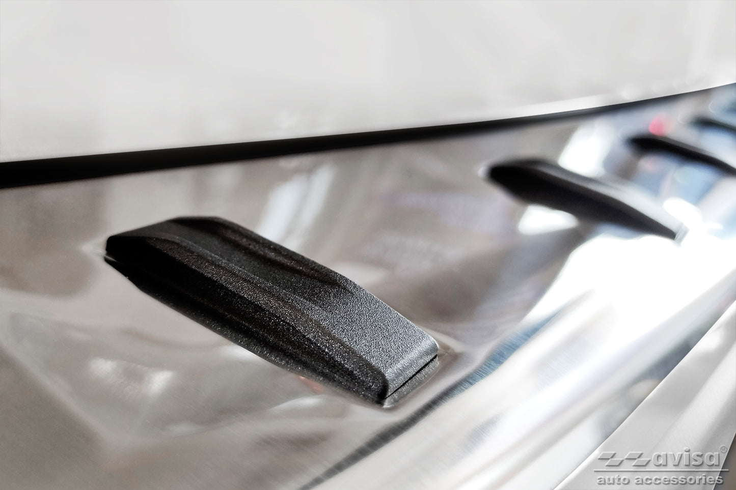 protector de parachoques trasero AUDI A4 B9 Avant plata satinado