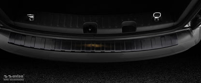 protector de parachoques trasero VW CADDY MA negro