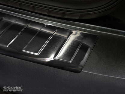 protector de parachoques trasero VW CADDY MA negro