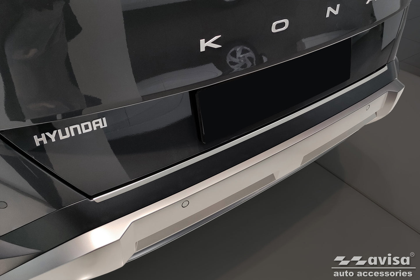 protector de parachoques trasero HYUNDAI KONA plata