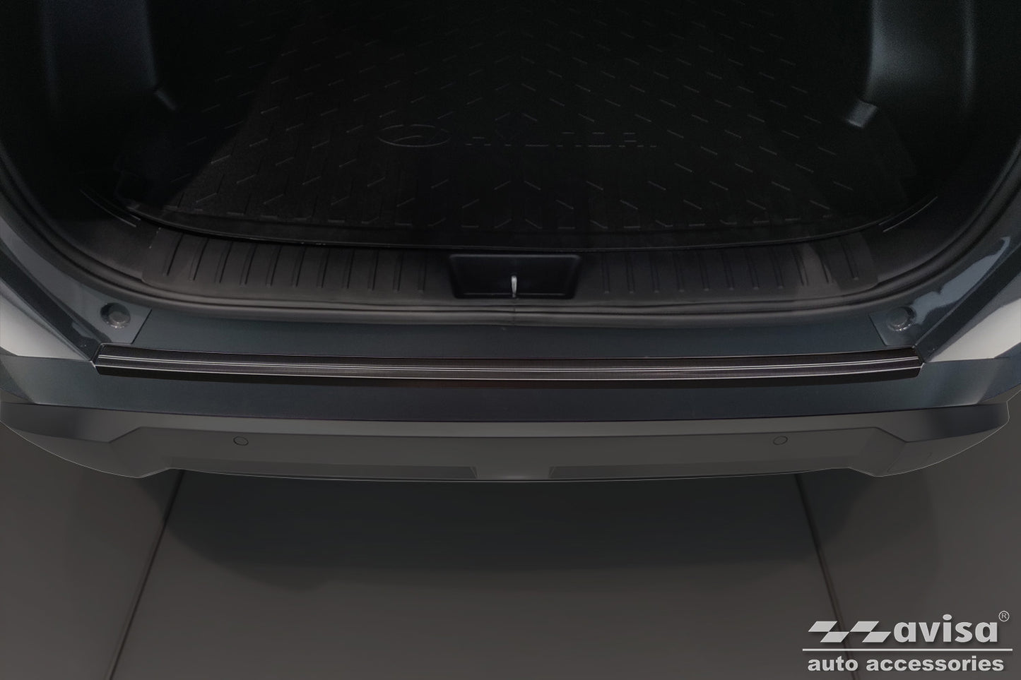 protector de parachoques trasero HYUNDAI KONA negro