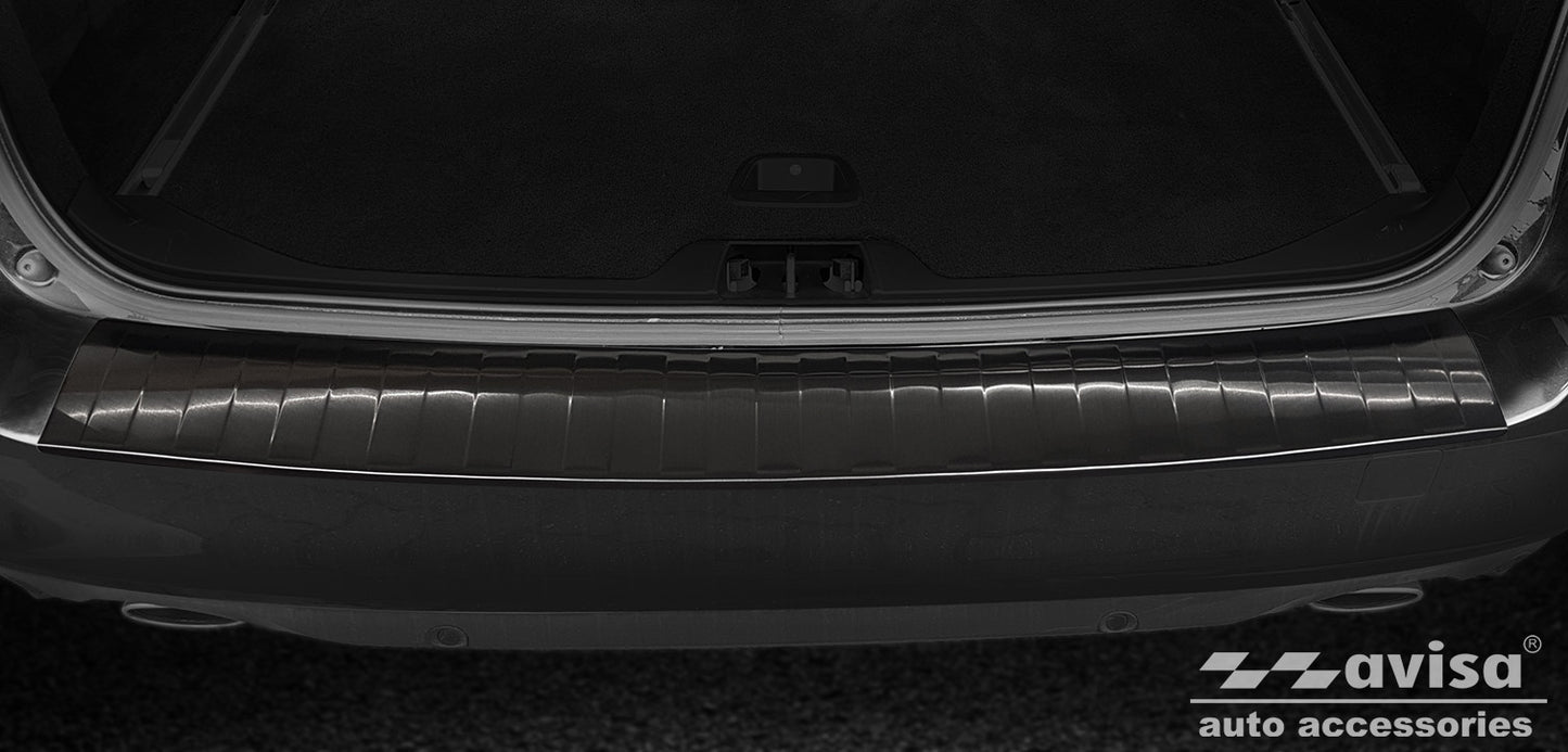 protector de parachoques trasero VOLVO V60 combi negro 2018+