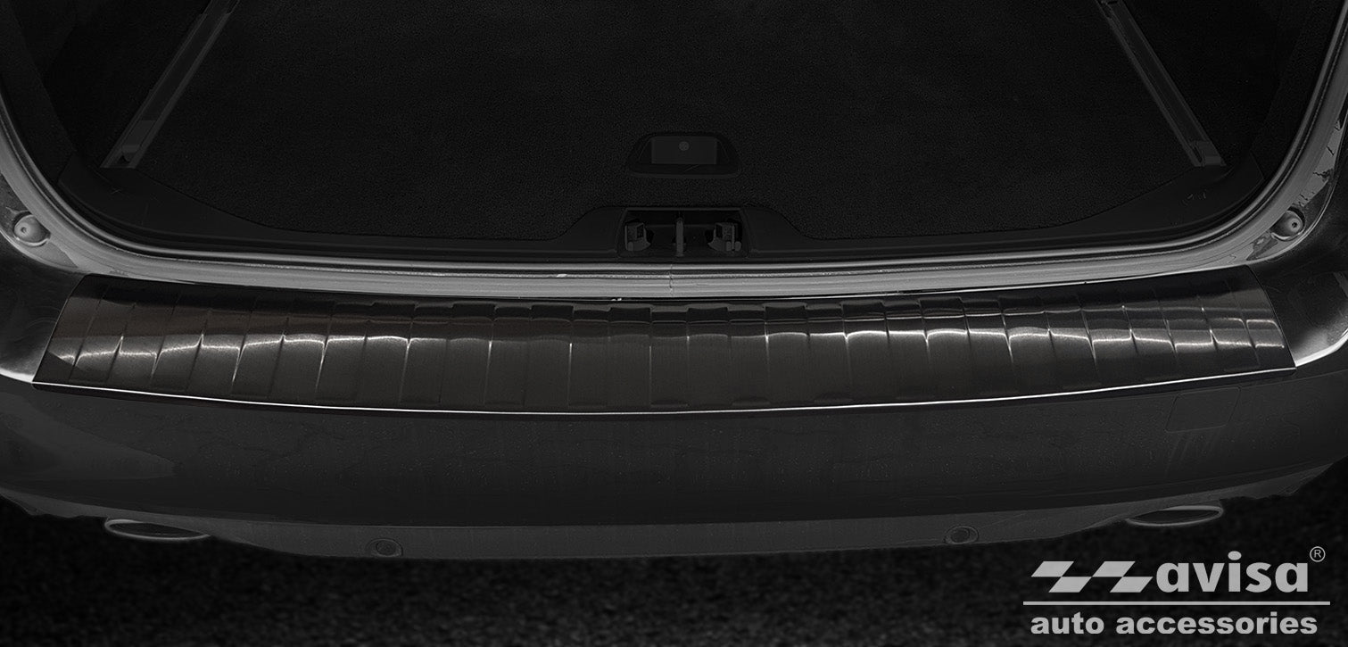 protector de parachoques trasero VOLVO V60 combi negro 2018+