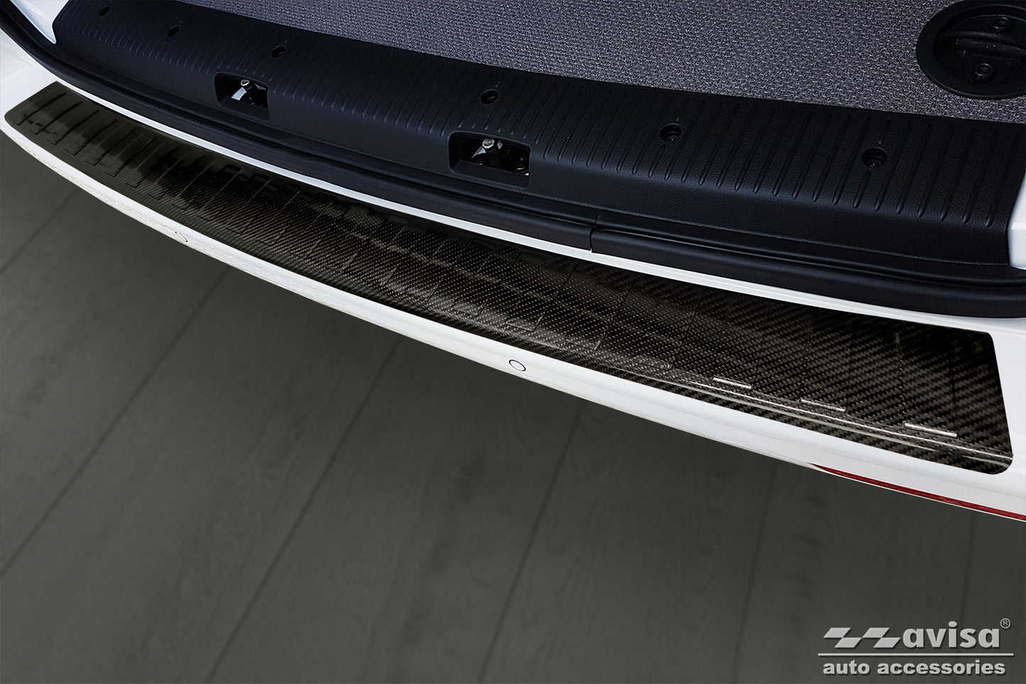 protector de parachoques trasero VW TRANSPORTER T5 Multivan, negro