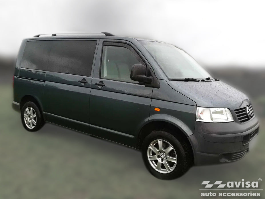 protector de parachoques trasero VW TRANSPORTER T5 Multivan negro espejo
