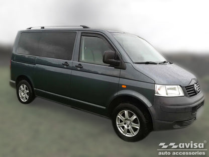 protector de parachoques trasero VW TRANSPORTER T5 Multivan negro espejo