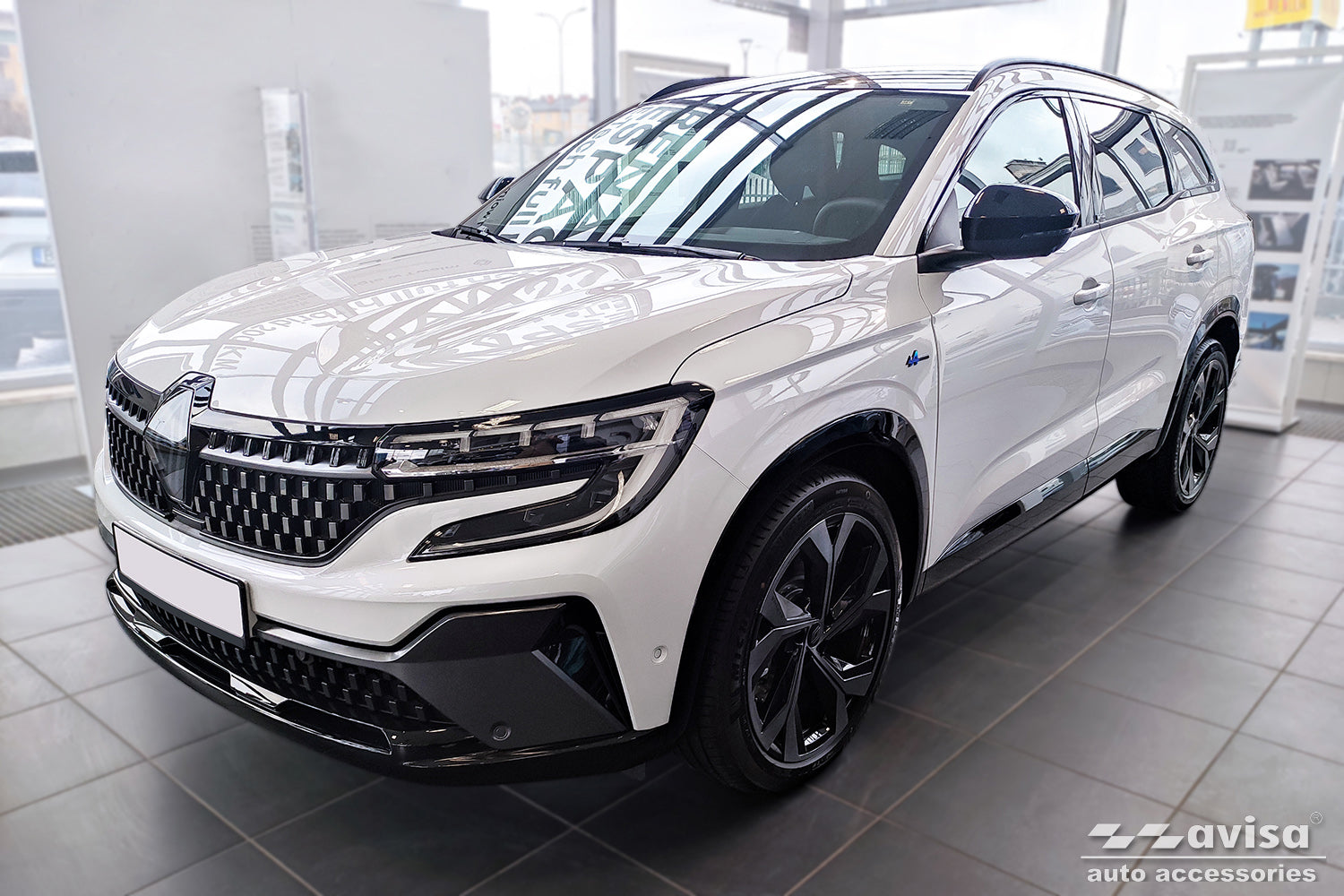 protector de parachoques trasero RENAULT ESPACE E-TECH plata satinado
