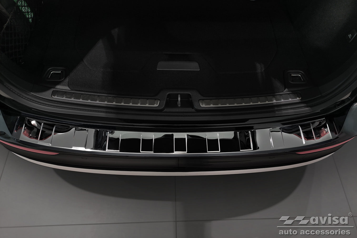 protector de parachoques trasero VOLVO V60 combi negro espejo