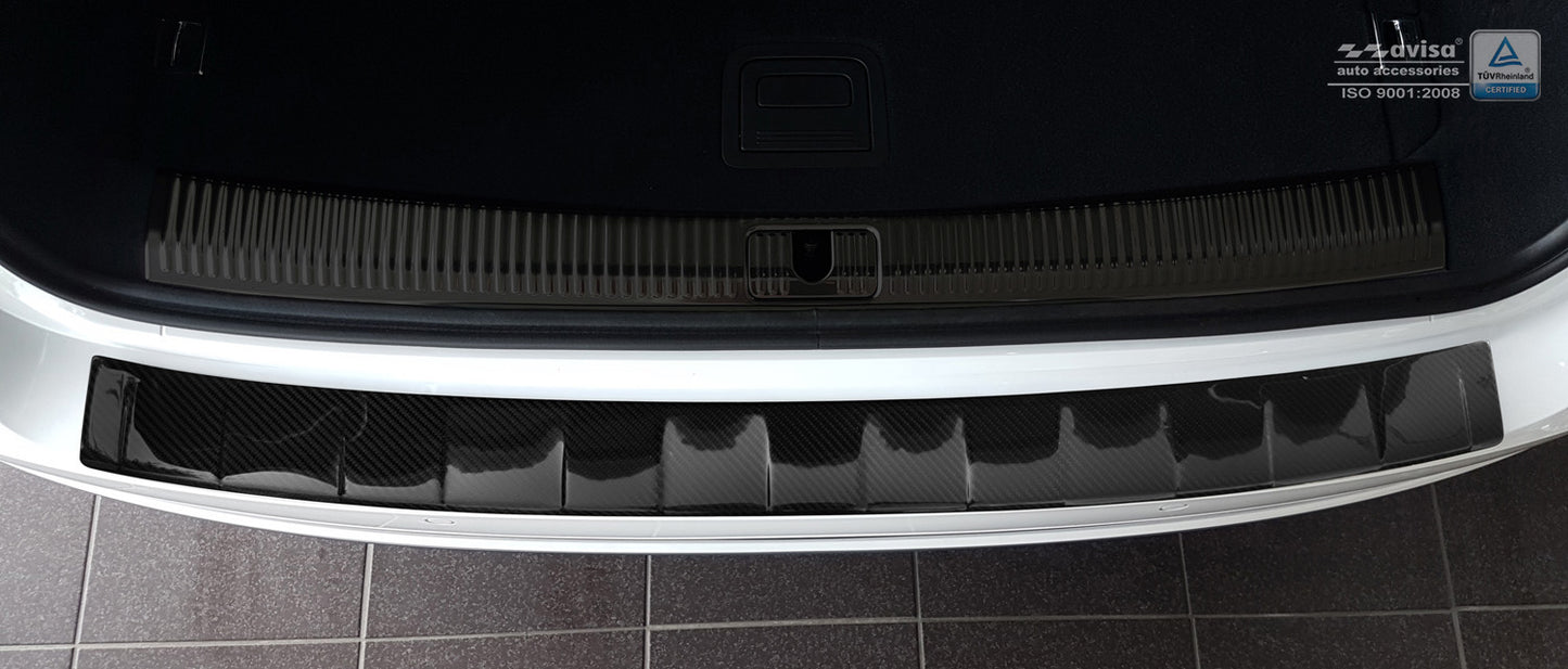 protector de parachoques trasero AUDI A4 B9 avant negro 2015+