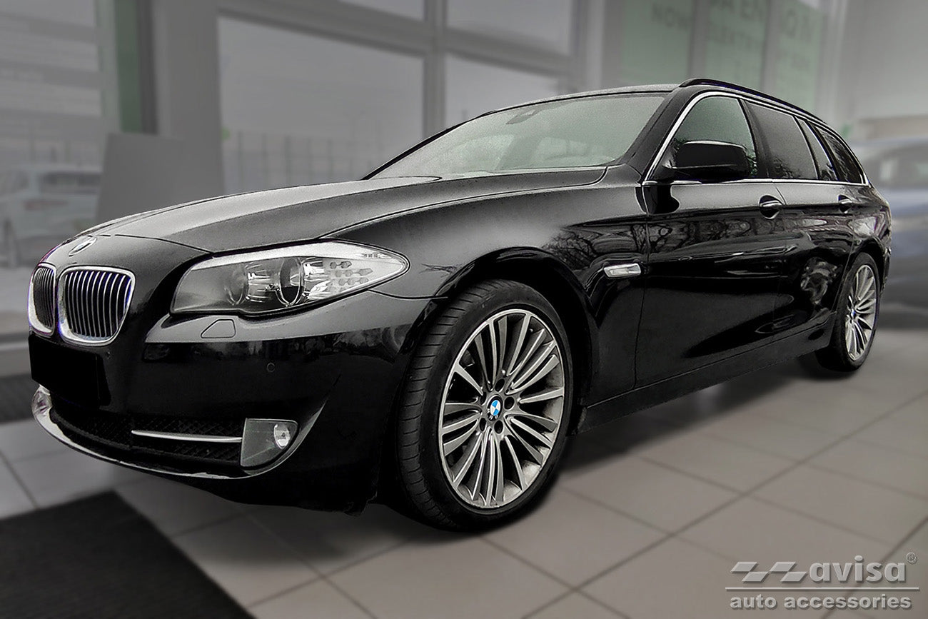protector de parachoques trasero BMW 5 F11 Touring plata