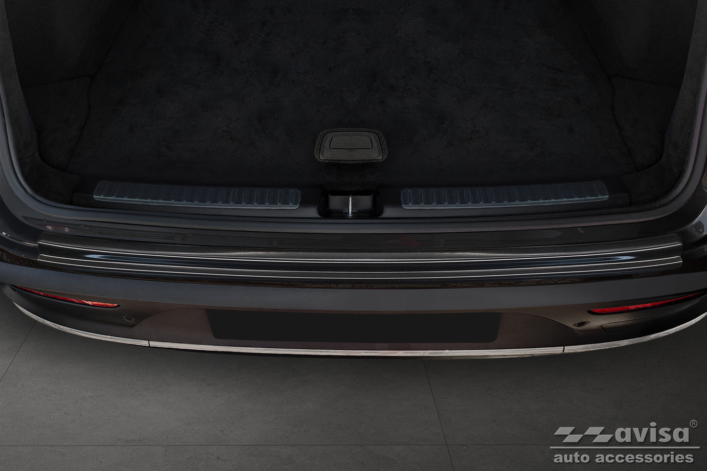 protector de parachoques trasero VW TRANSPORTER T6 negro acero