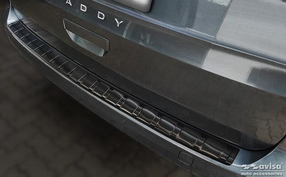 protector de parachoques trasero VW CADDY (SB) negro 2020+