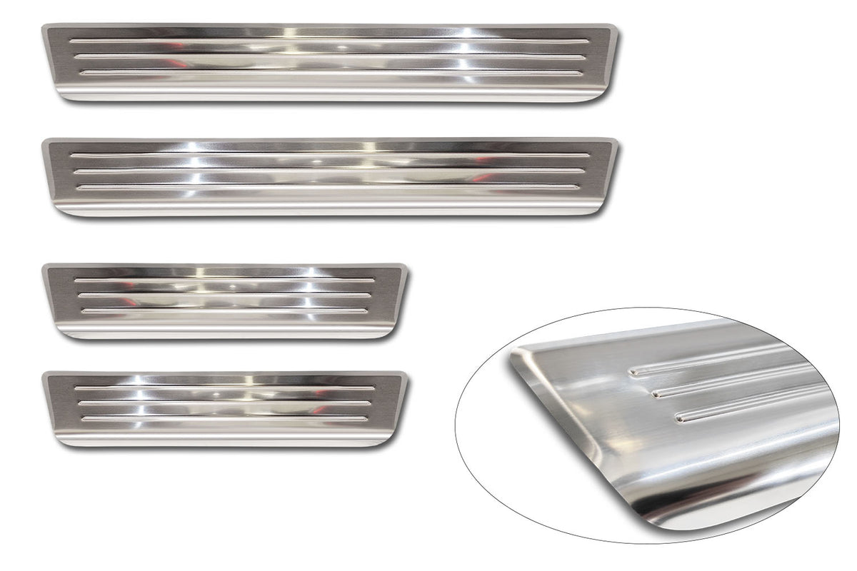 Protector umbral de puertas CITROEN C4 crossover plata satinado