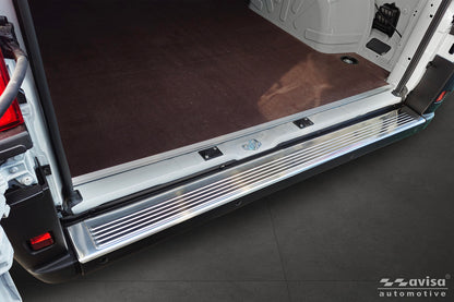 protector de parachoques trasero FIAT DUCATO plata satinado