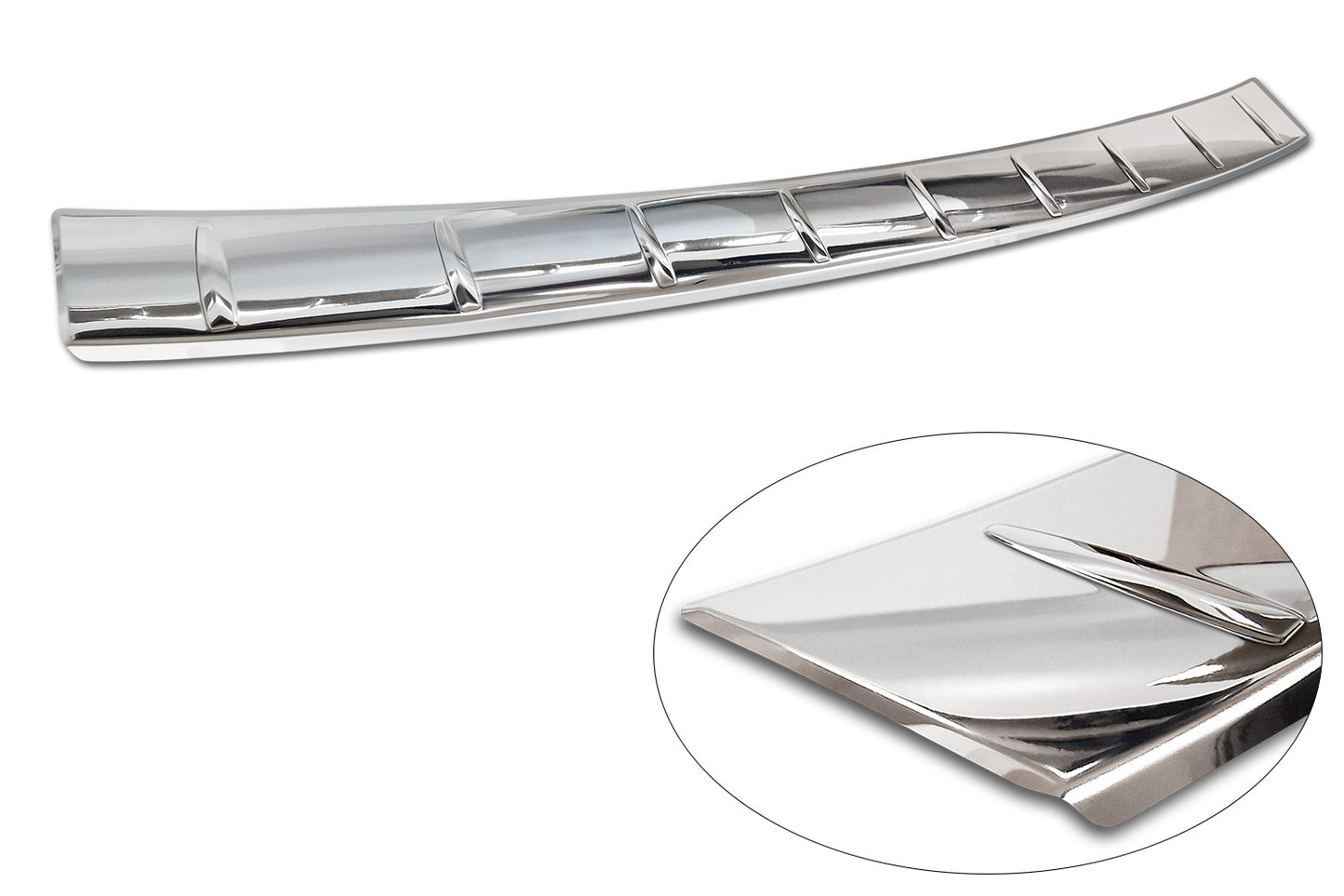 protector de parachoques trasero VW TIGUAN plata espejo