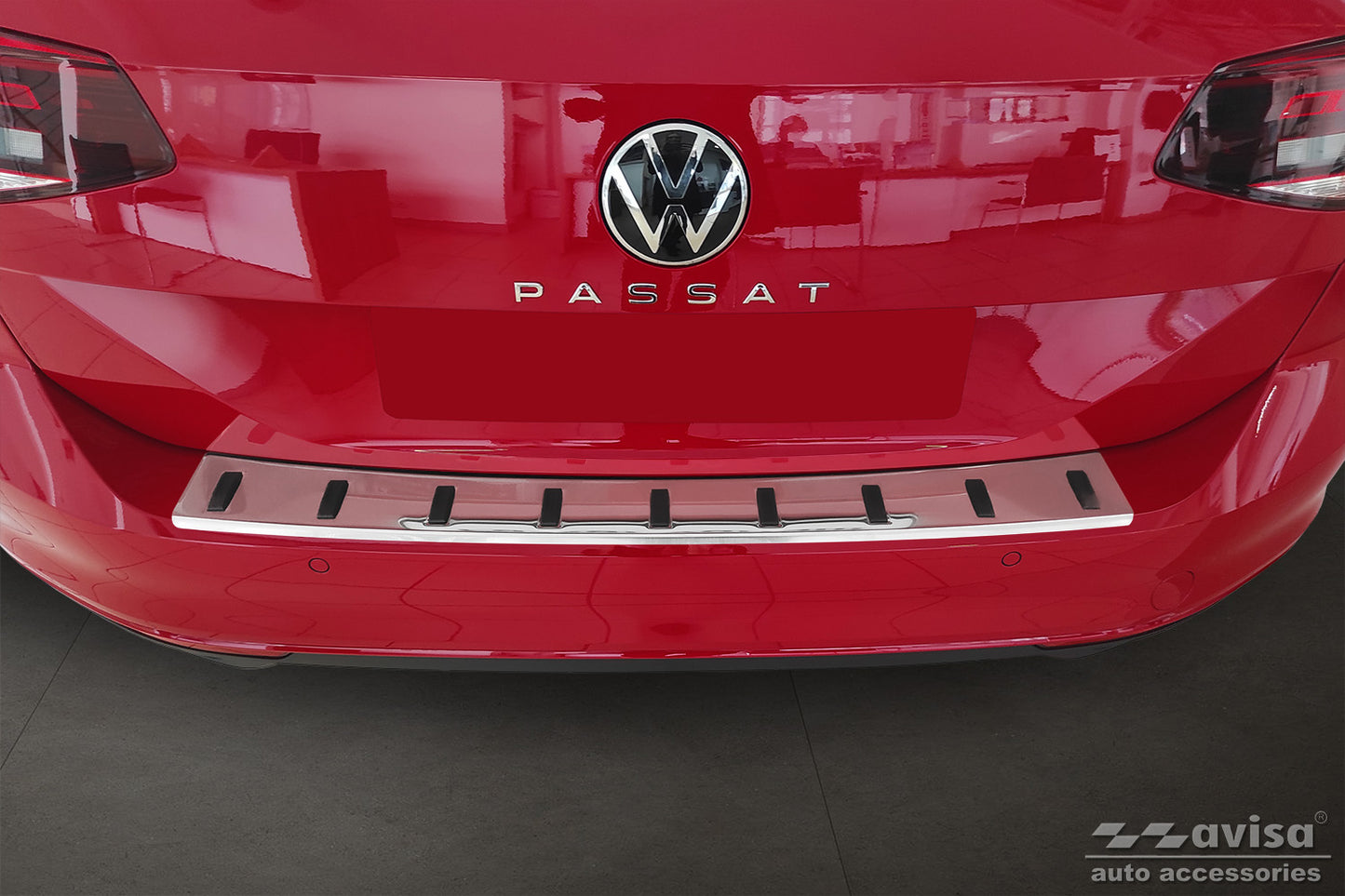 protector de parachoques trasero VW PASSAT B8 variant plata