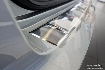 protector de parachoques trasero SKODA KAMIQ crossover plata satinado