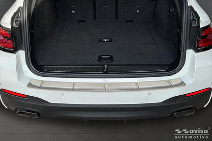 protector de parachoques trasero BMW 5 Touring plata