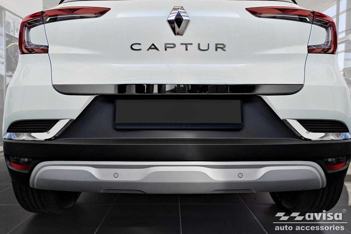 cubierta decorativa del portón trasero del RENAULT CAPTUR CROSSOVER negro espejo