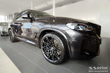 protector de parachoques trasero BMW X4 (G02/F98) plata satinado