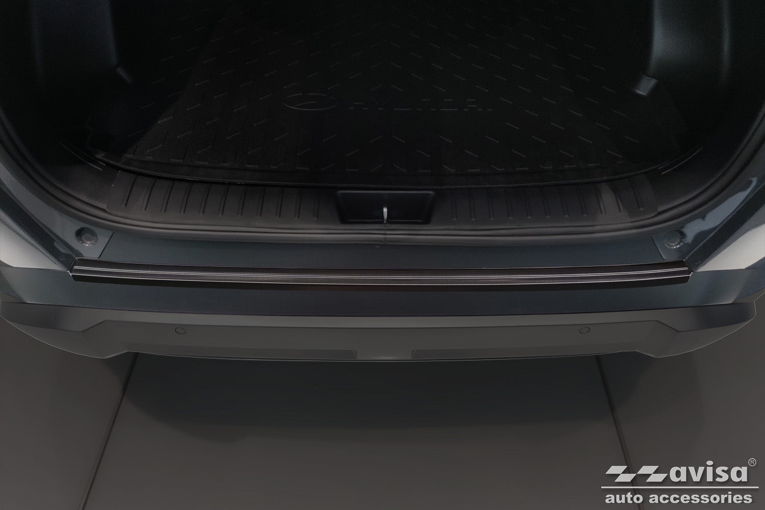 protector de parachoques trasero HYUNDAI KONA negro