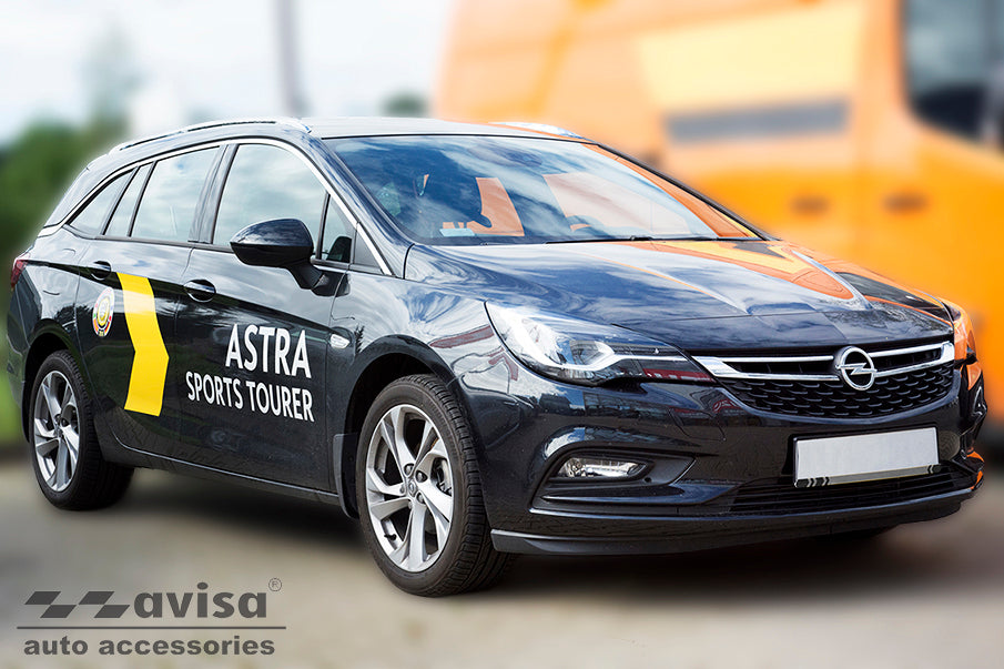 protector de parachoques trasero OPEL ASTRA K negro