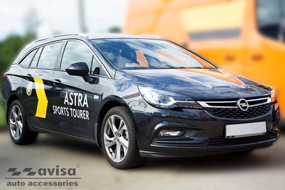protector de parachoques trasero OPEL ASTRA K negro