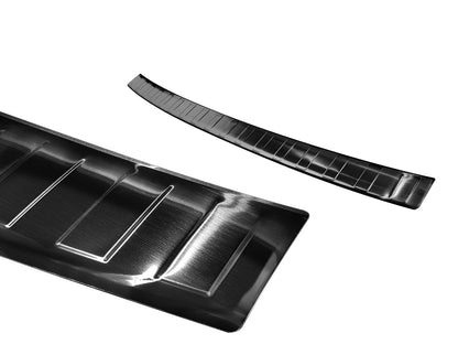 protector de parachoques trasero VW CADDY negro