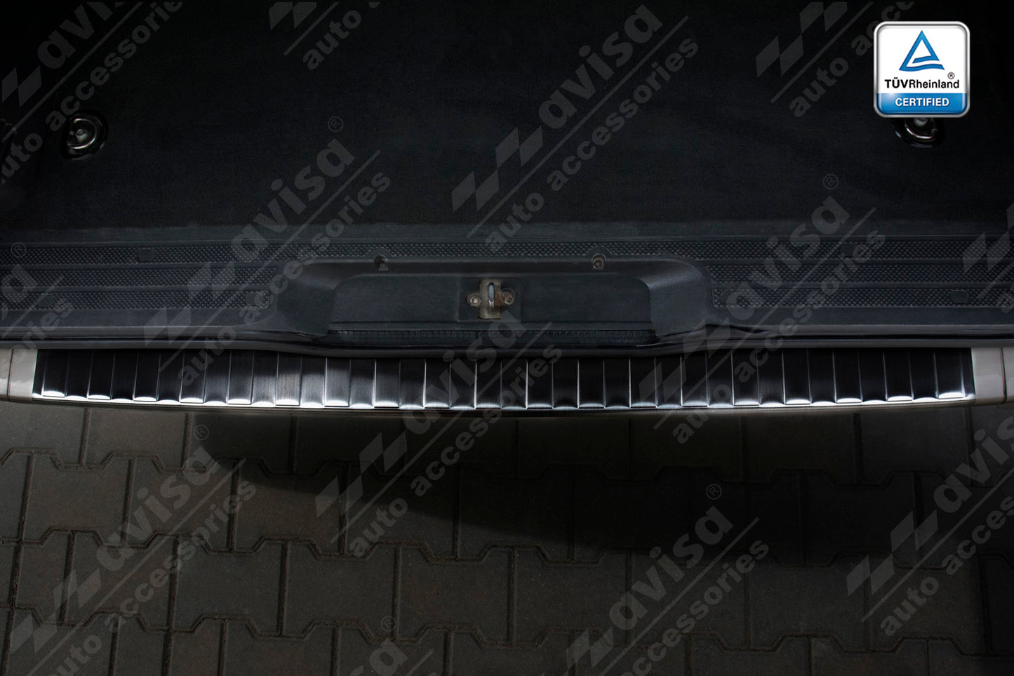 protector de parachoques trasero MERCEDES W639 TO negro