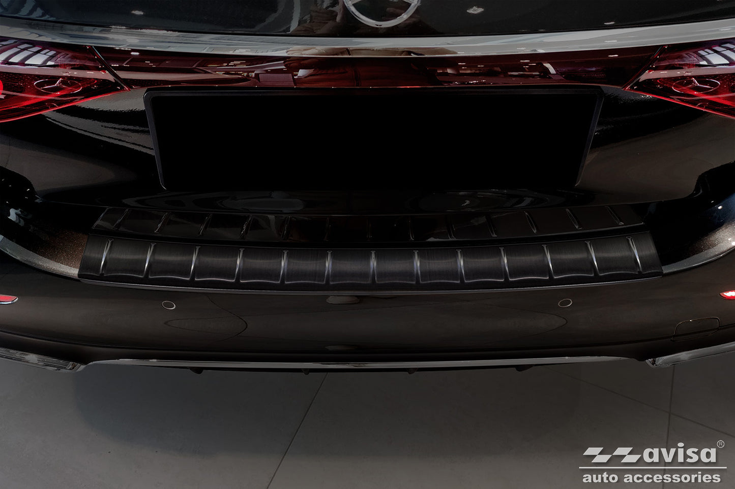 protector de parachoques trasero MERCEDES CLASE E W214 negro