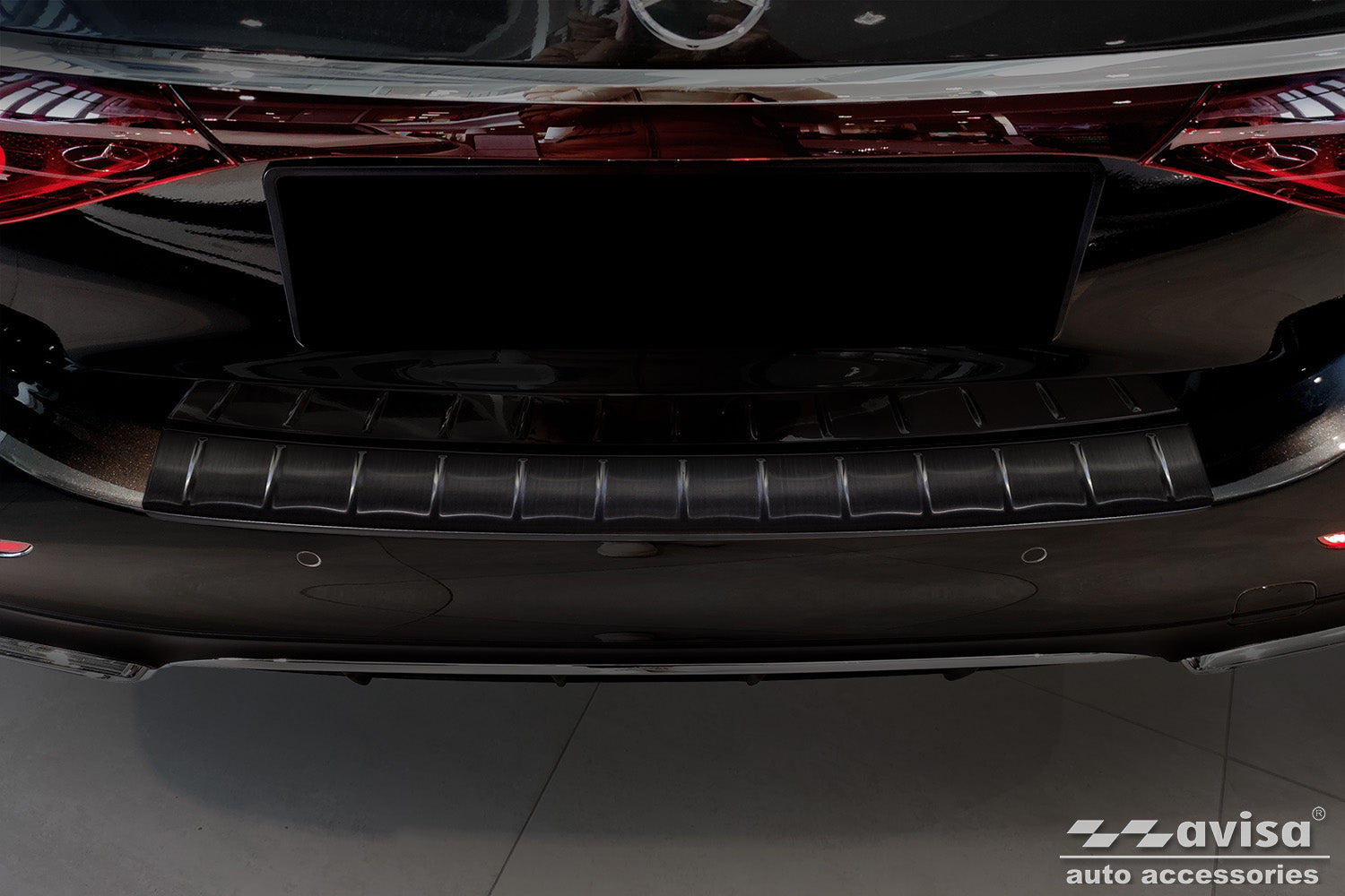 protector de parachoques trasero MERCEDES CLASE E W214 negro