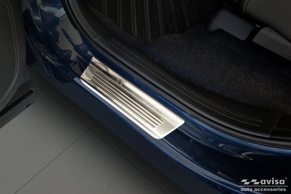 Protector umbral de puertas en relieve HONDA CR-V plata satinado