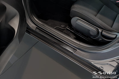Protector umbral de puertas en relieve MG ZS negro