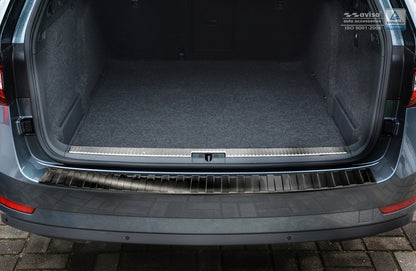 protector de parachoques trasero SKODA SUPERB combi negro