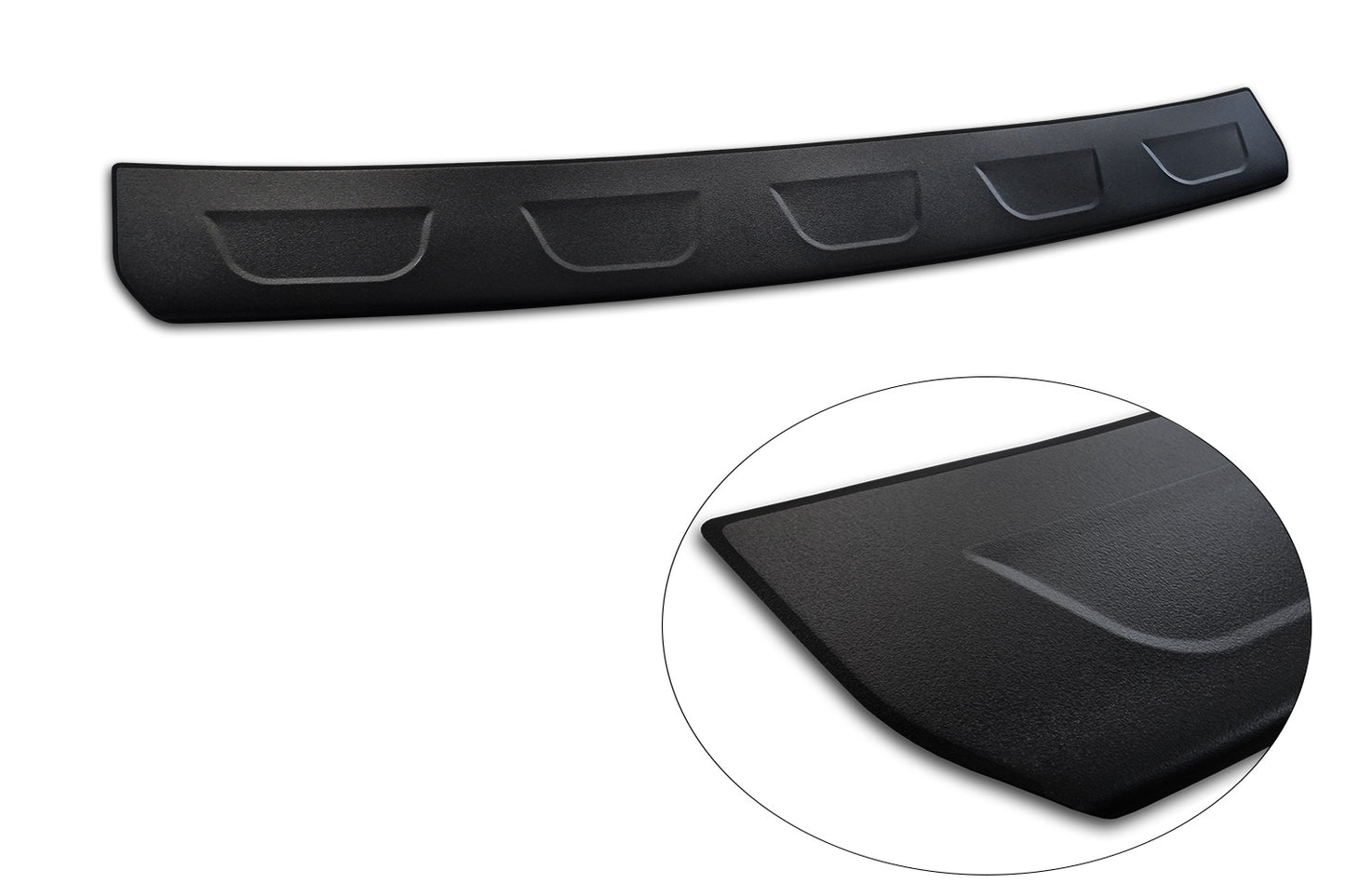 protector de parachoques trasero PEUGEOT 408 fastback negro mate