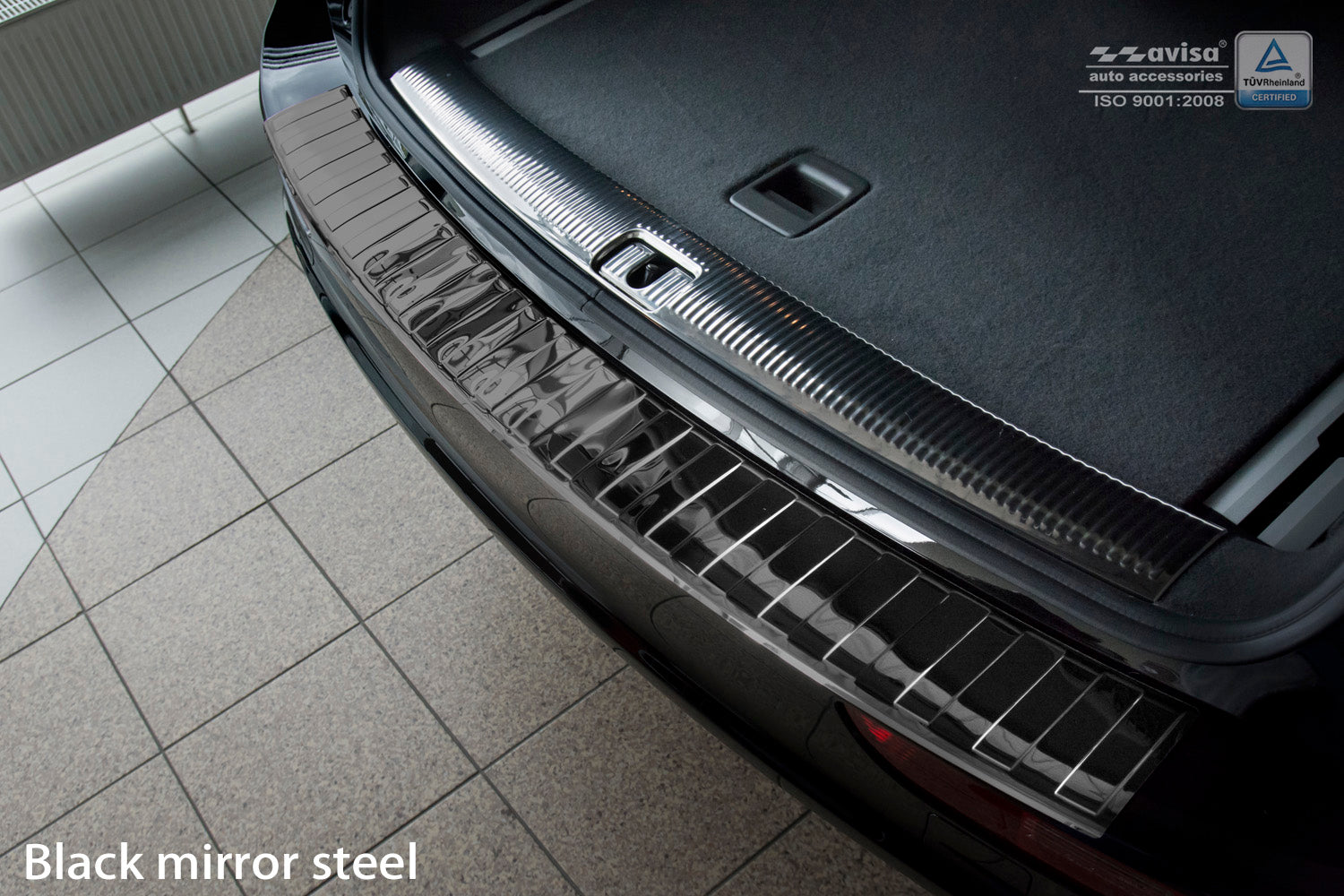 protector de parachoques trasero AUDI SQ5 negro espejo