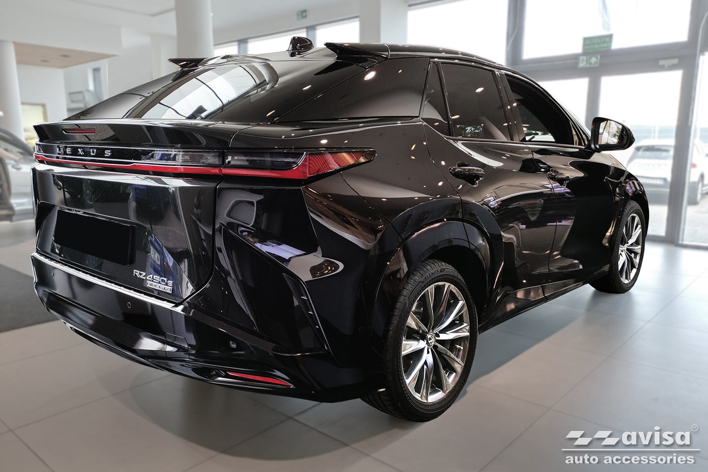 protector de parachoques trasero LEXUS RZ plata