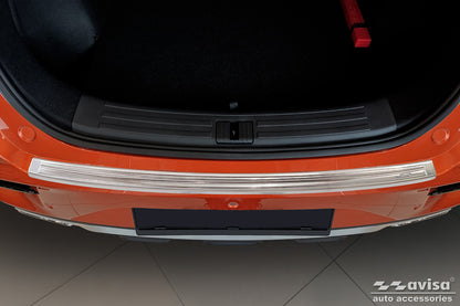 protector de parachoques trasero MG ZS plata satinado 2019-24