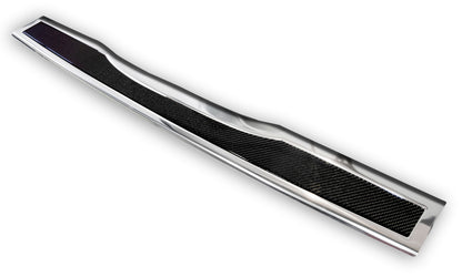 protector de parachoques trasero MERCEDES CLASE V W447 espejo acero, negro fibra de carbono