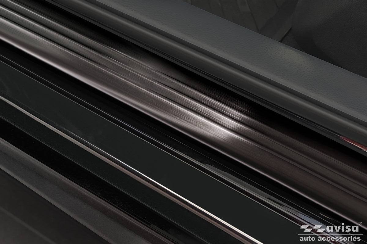 Protector umbral de puertas en relieve HONDA CIVIC hatchback negro