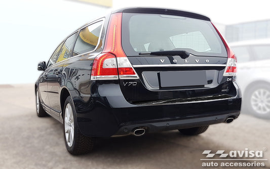 protector de parachoques trasero VOLVO V70 negro espejo