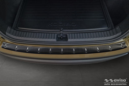 protector de parachoques trasero SKODA KODIAQ negro