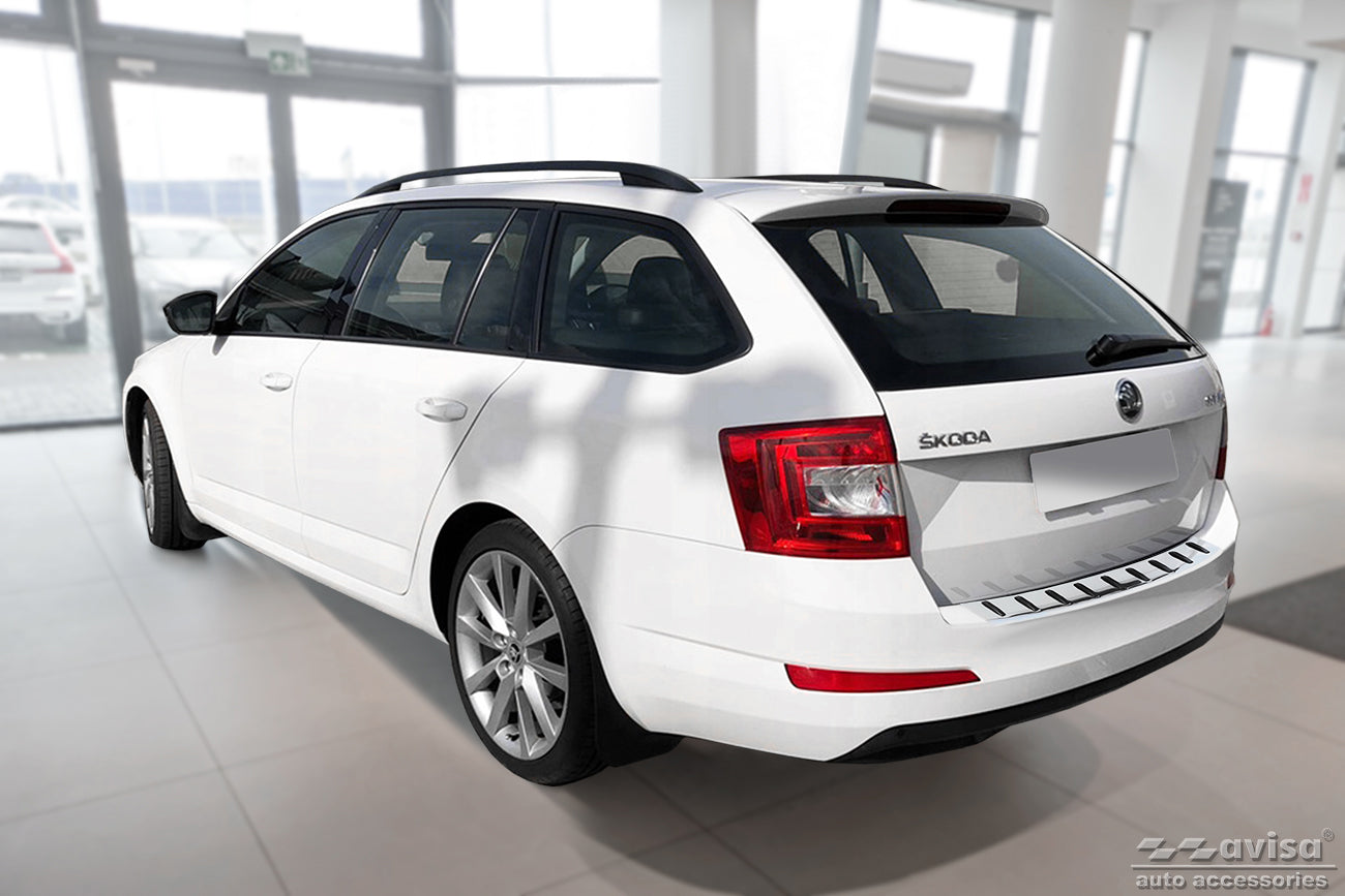 protector de parachoques trasero SKODA OCTAVIA combi plata