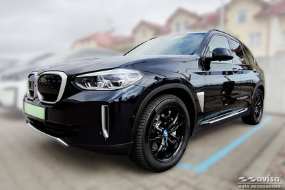 protector de parachoques trasero BMW iX3 (G08) negro